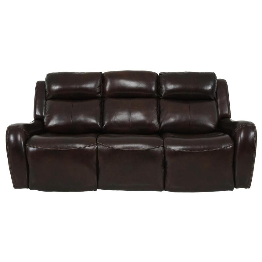 Jake Brown Leather Power Reclining Sofa  main image, 1 of 13 images.