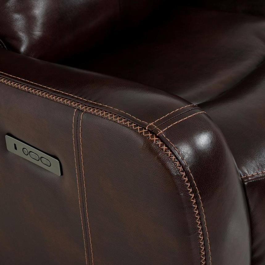 Jake Brown Leather Power Reclining Sofa  alternate image, 11 of 13 images.