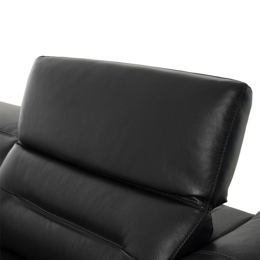 Anabel Gray Leather Sofa  alternate image, 6 of 11 images.