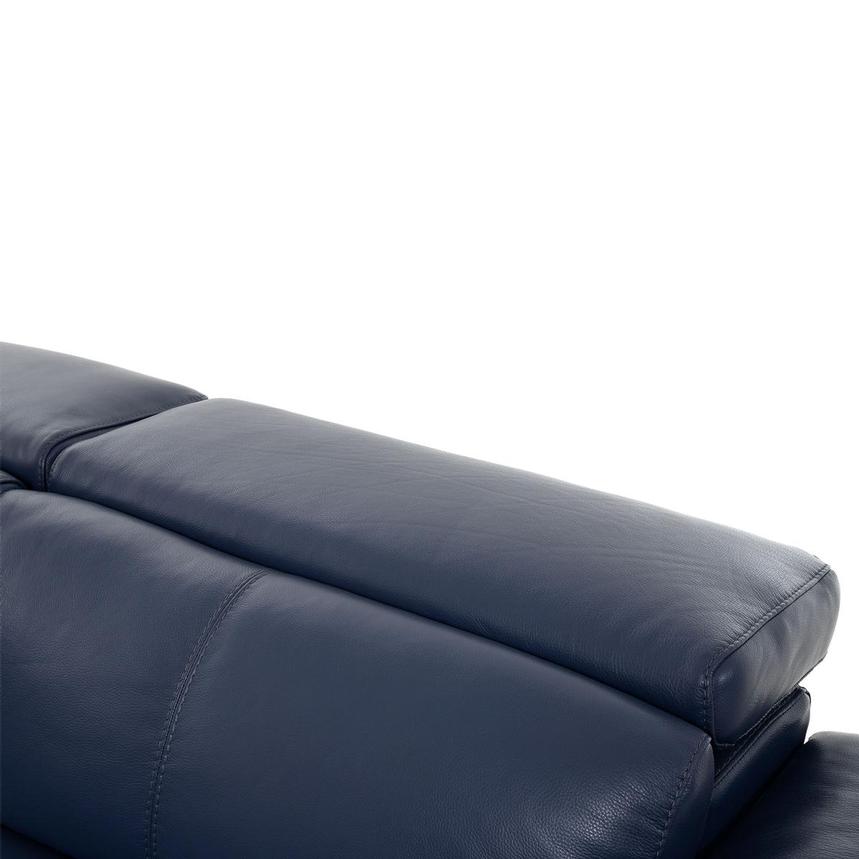 Charlie Blue Leather Power Reclining Sectional with 5PCS/3PWR alternate image, 7 of 11 images.