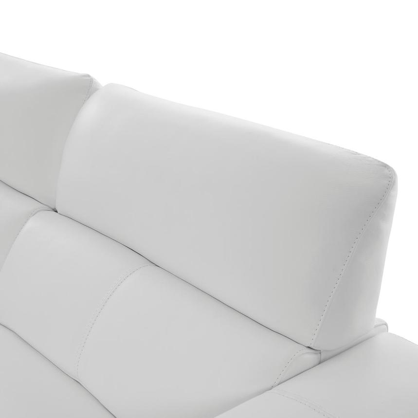 Charlette White Leather Power Reclining Sofa alternate image, 7 of 14 images.
