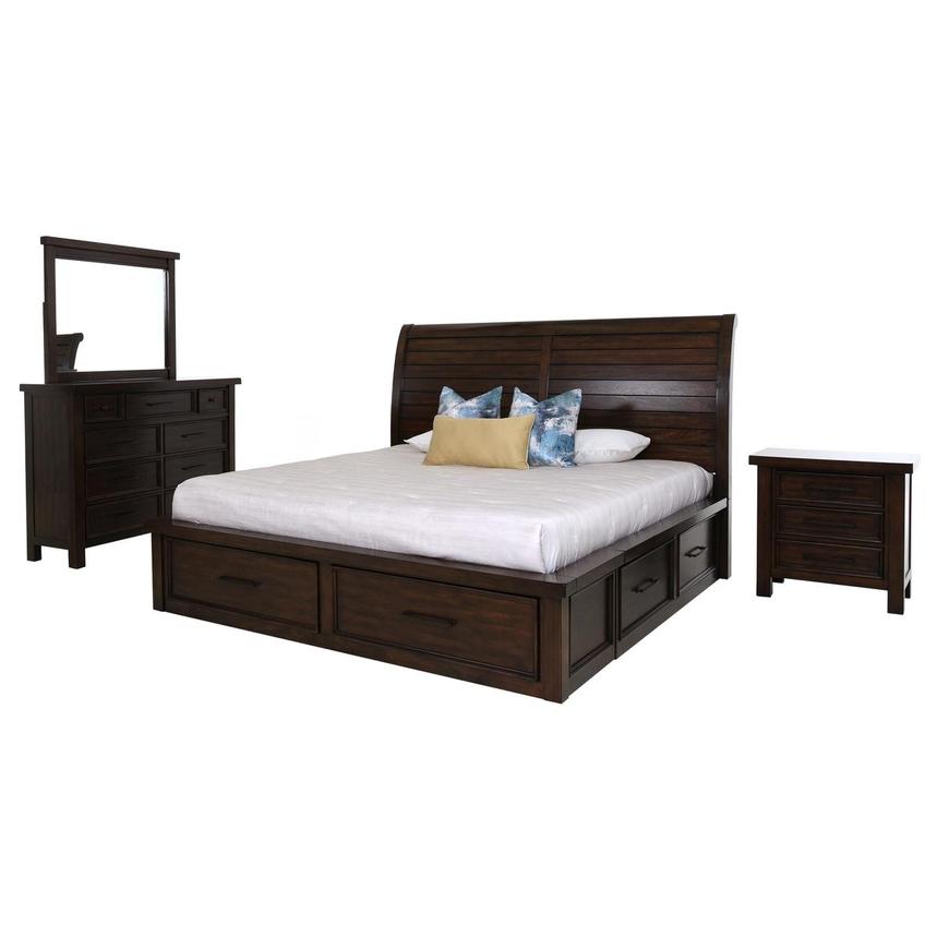 Justin 4-Piece Queen Bedroom Set  main image, 1 of 7 images.