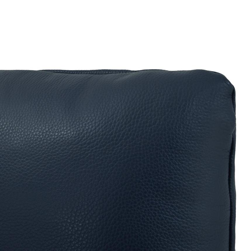 Cute Blue Leather Accent Chair w/2 Pillows  alternate image, 10 of 11 images.