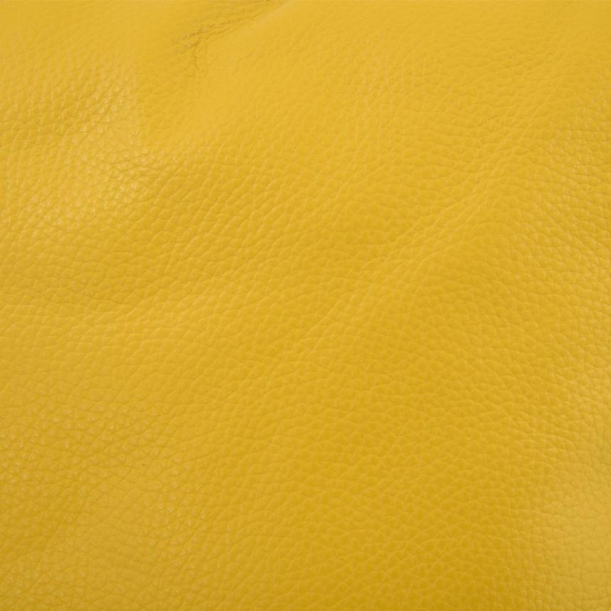 Cute Yellow Leather Swivel Chair w/2 Pillows  alternate image, 11 of 11 images.