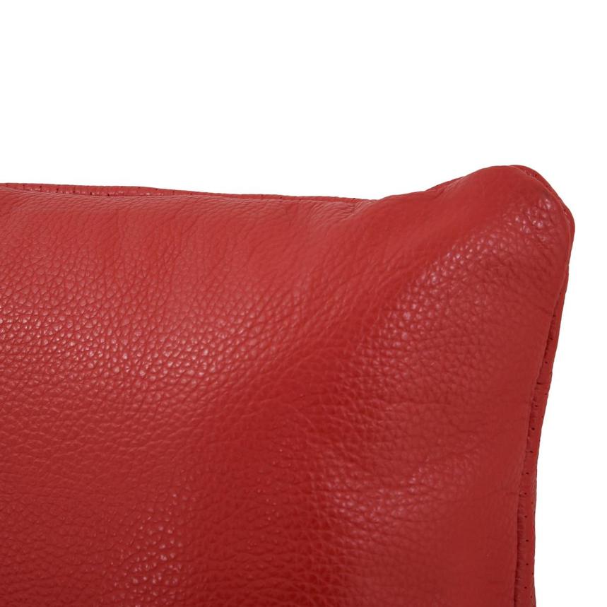 Cute Red Leather Swivel Chair W 2, Red Leather Pillows