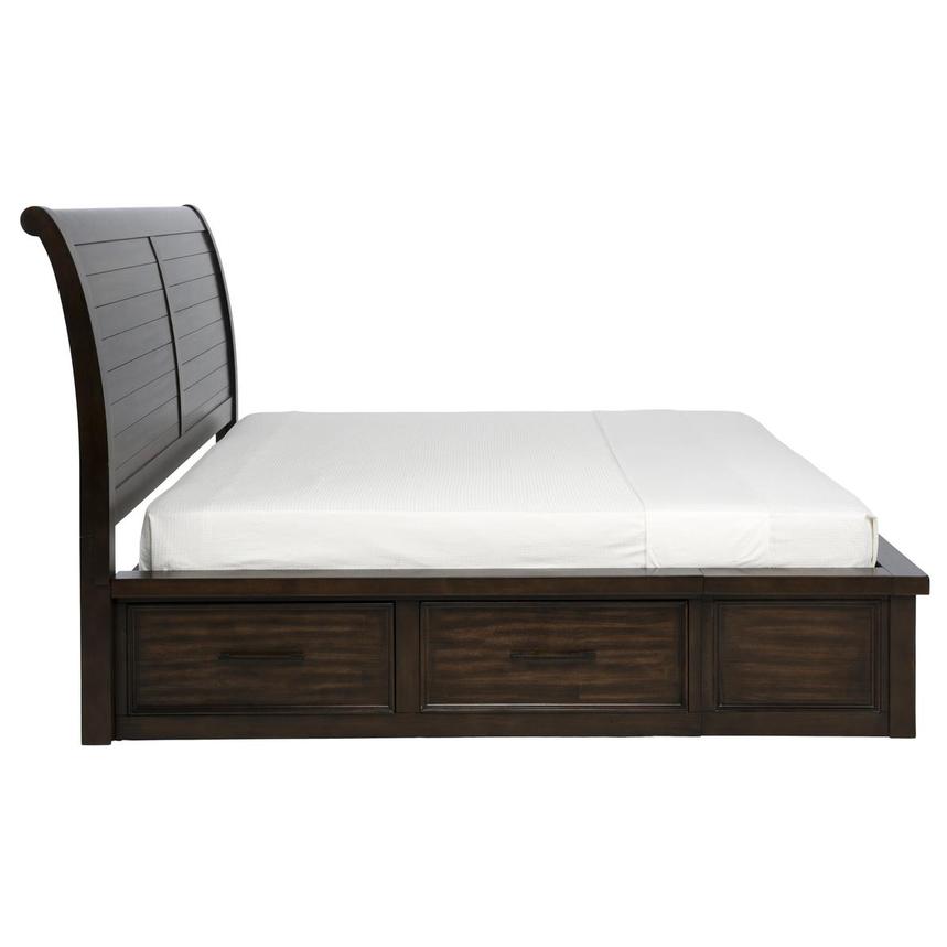 Justin Brown Queen Storage Bed  alternate image, 6 of 10 images.