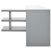 Jax Gray L-Shaped Desk  alternate image, 5 of 8 images.