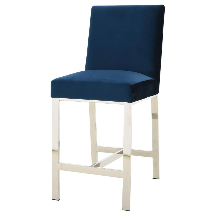 Wellington II Blue Counter Stool  main image, 1 of 8 images.