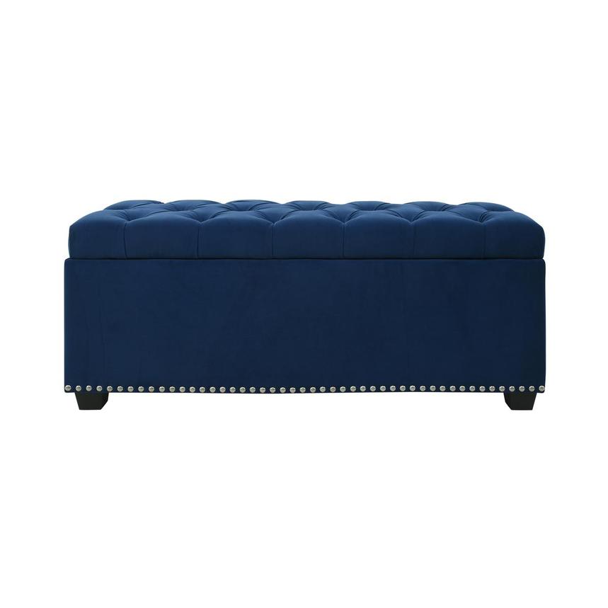 Majestic II Blue Storage Bench El Dorado Furniture