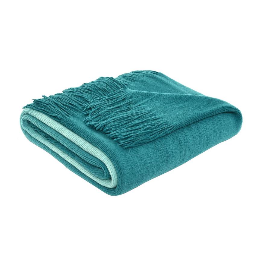 Eve Teal Throw Blanket El Dorado Furniture