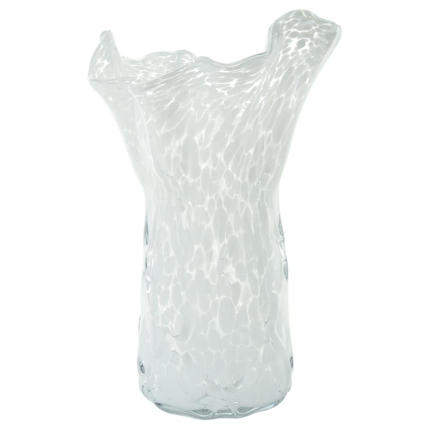 Brianna White Glass Vase  alternate image, 2 of 5 images.