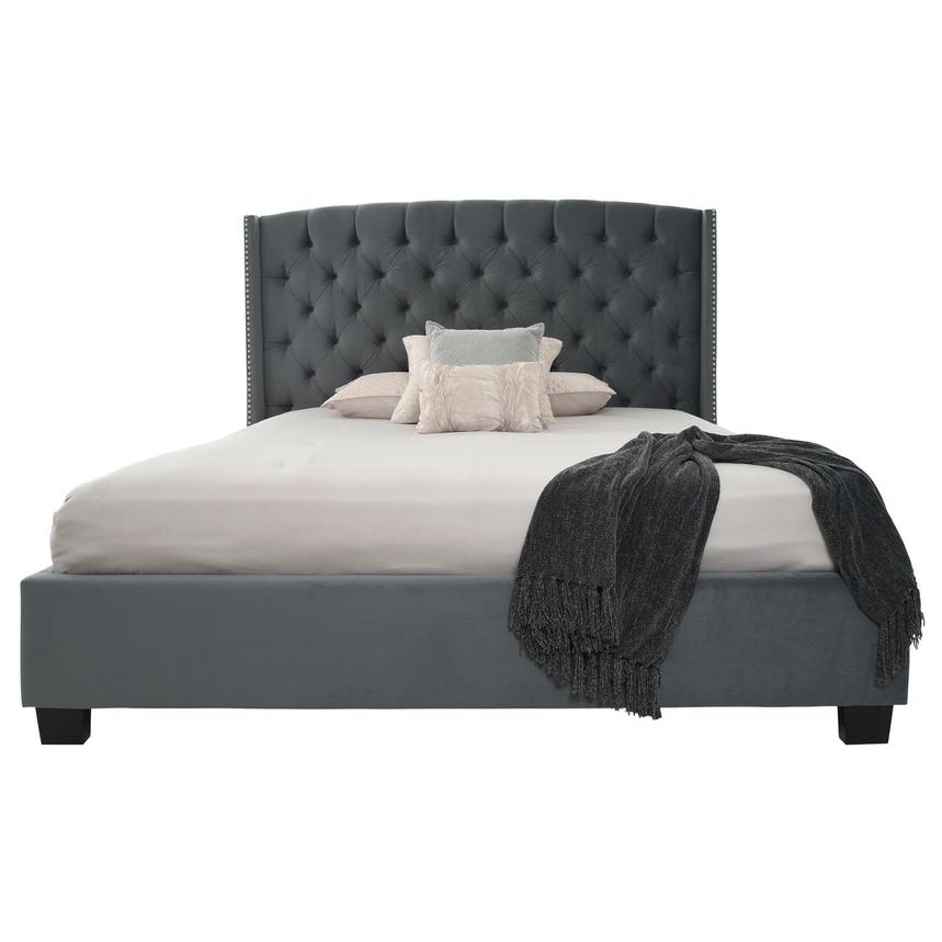 Majestic II Gray King Platform Bed  alternate image, 2 of 7 images.