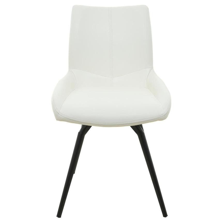 Nona White Swivel Side Chair  main image, 1 of 8 images.