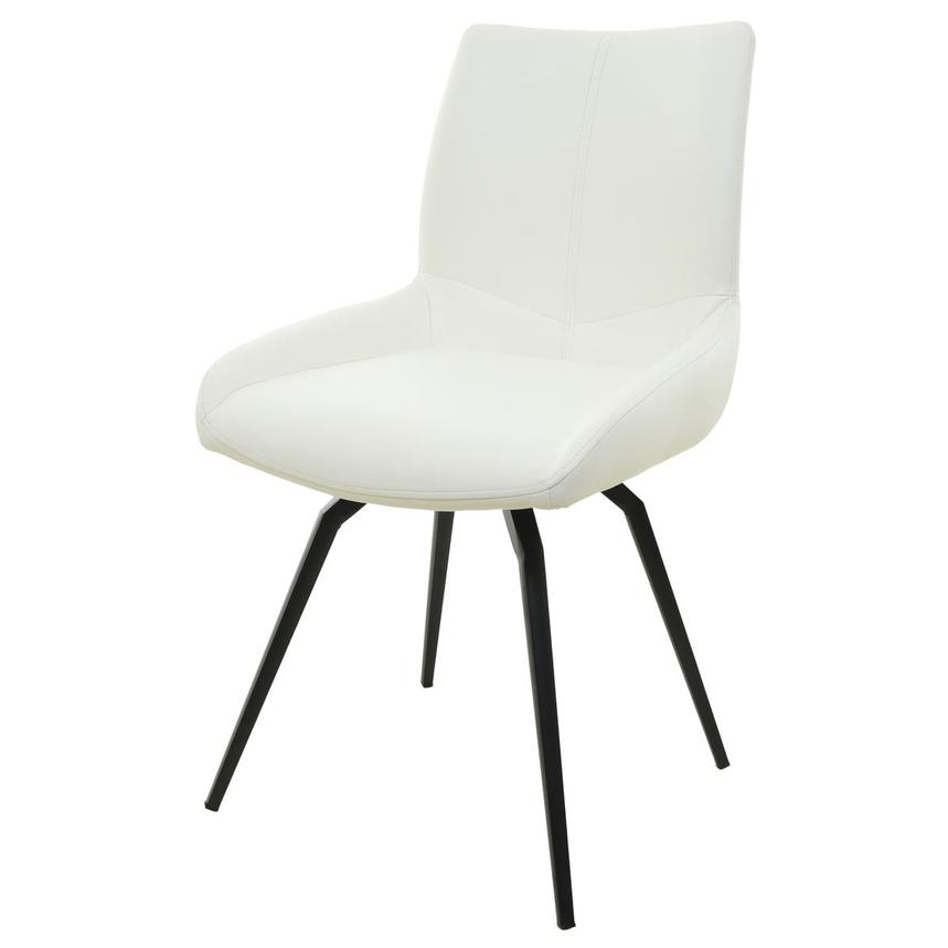 Nona White Swivel Side Chair  main image, 1 of 7 images.