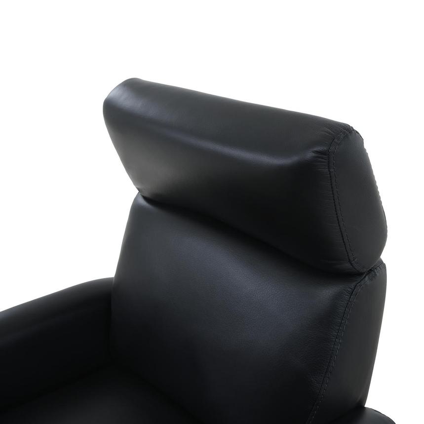 Lucca Black Leather Power Recliner  alternate image, 8 of 10 images.