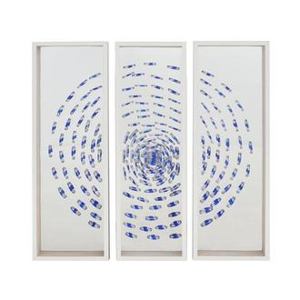 Blue Swirl Set of 3 Shadow Boxes