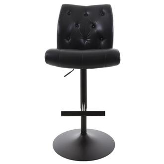 black pedestal bar stool