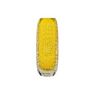 Sparks Yellow Glass Vase