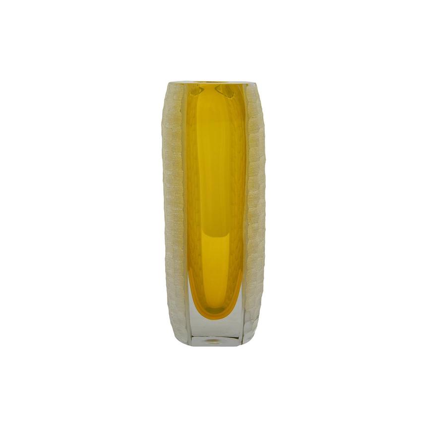 Suki Yellow Glass Vase  main image, 1 of 5 images.