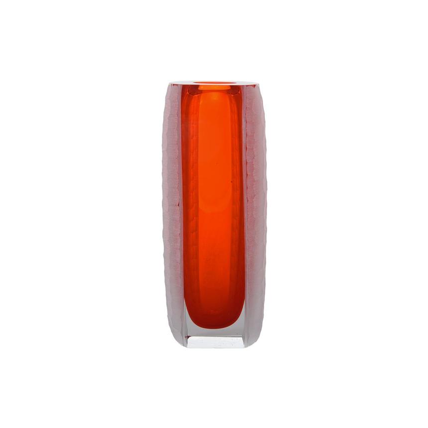 Suki Orange Glass Vase  main image, 1 of 5 images.