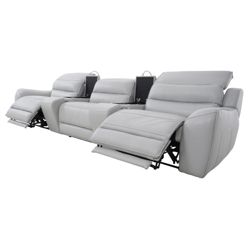 Cosmo II Home Theater Leather Seating with 5PCS/2PWR  alternate image, 4 of 23 images.