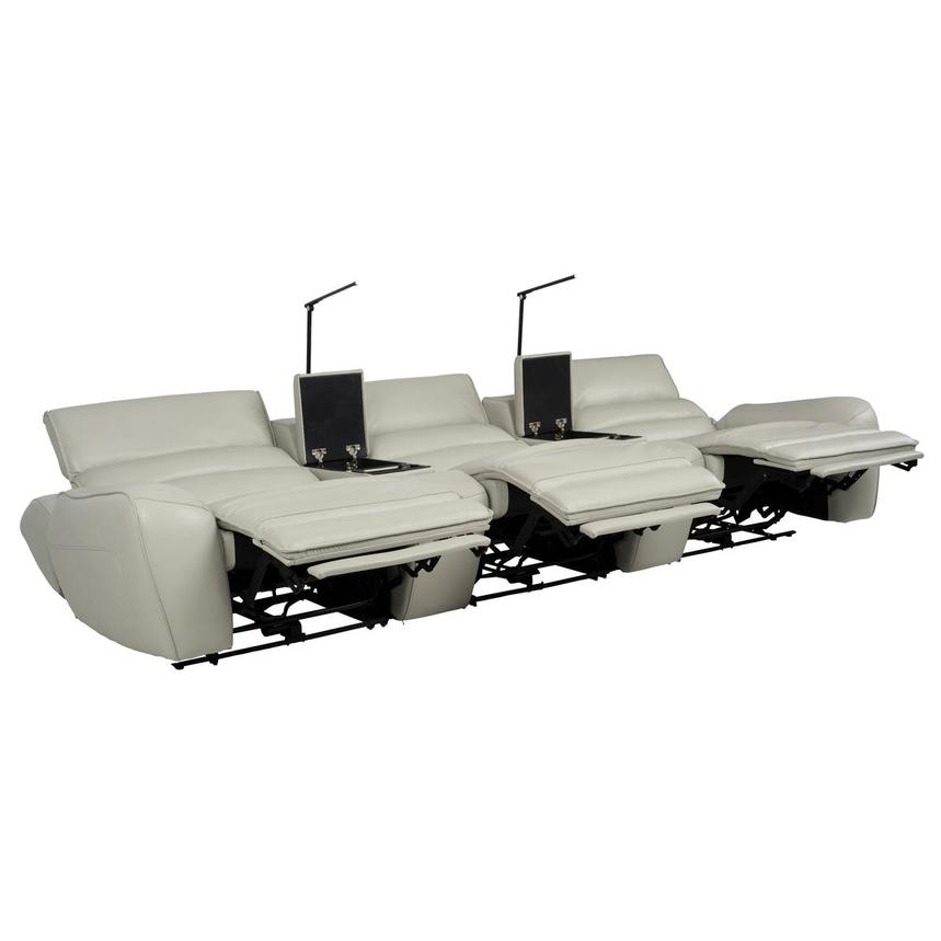 Cosmo II Home Theater Leather Seating with 5PCS/3PWR  alternate image, 4 of 15 images.