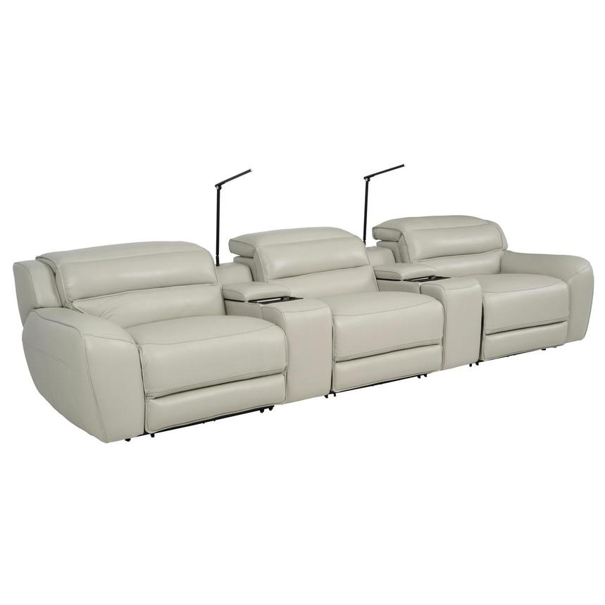 Cosmo II Home Theater Leather Seating with 5PCS/3PWR  alternate image, 4 of 16 images.