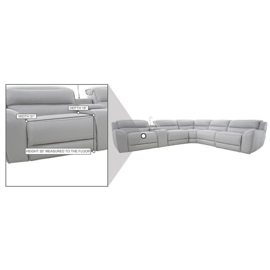 Cosmo II Leather Power Reclining Sectional with 6PCS/3PWR  alternate image, 22 of 22 images.