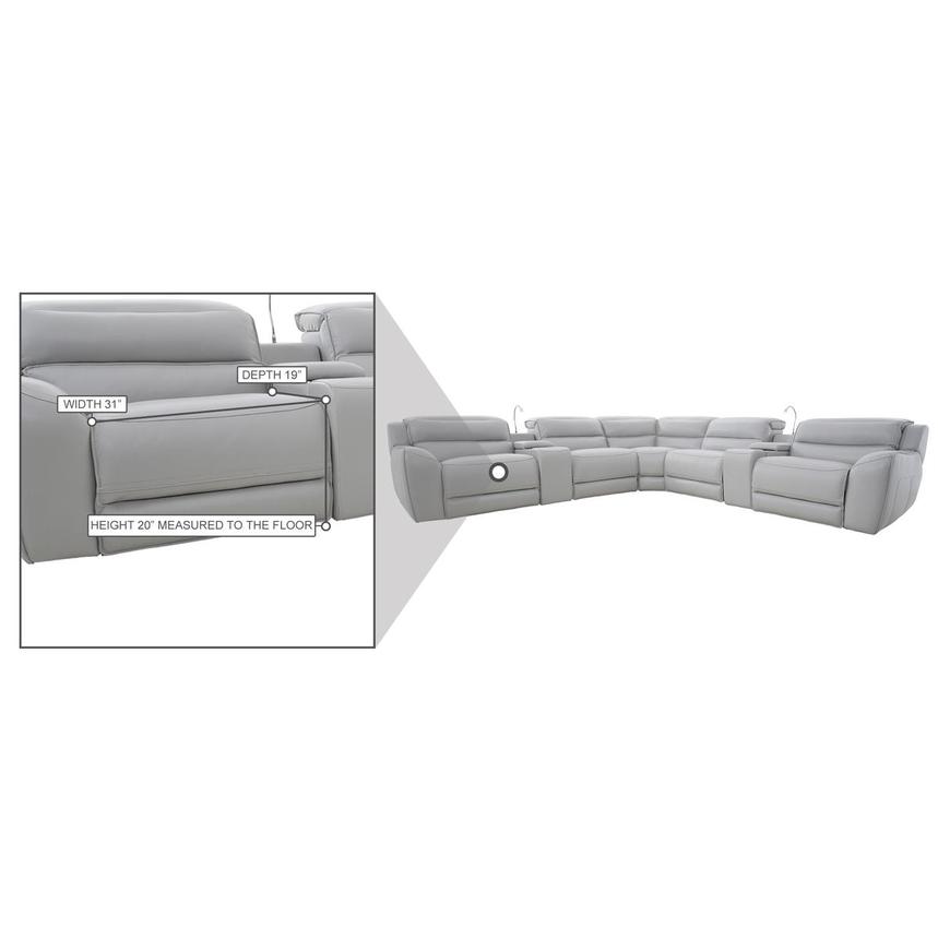Cosmo II Leather Power Reclining Sectional with 7PCS/3PWR  alternate image, 25 of 25 images.