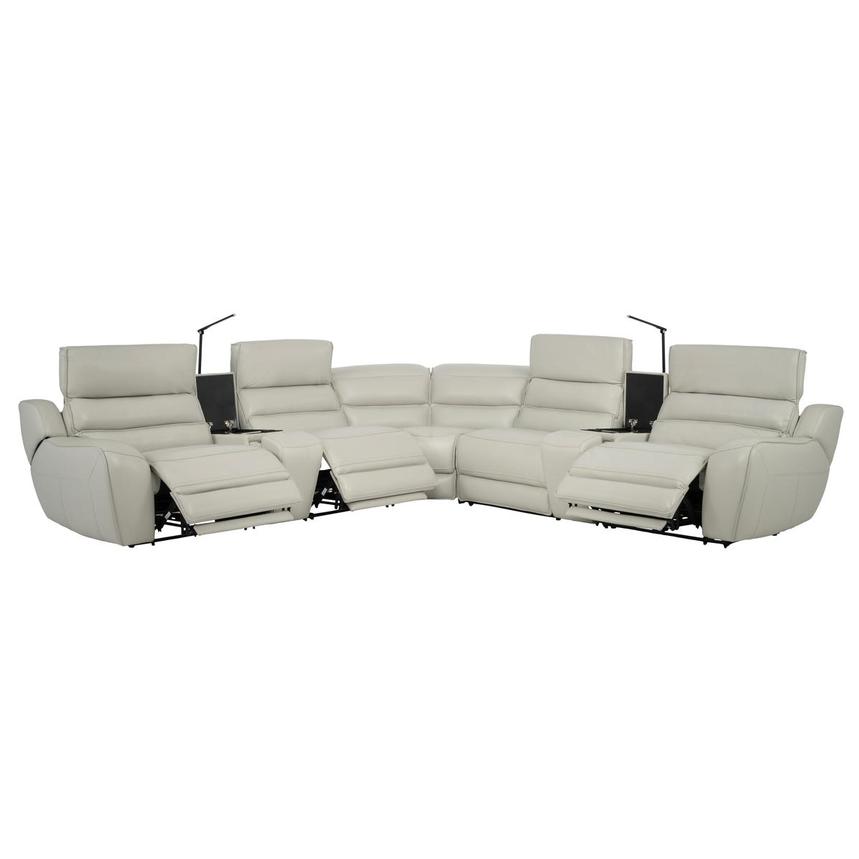 Cosmo II Leather Power Reclining Sectional with 7PCS/3PWR  alternate image, 4 of 12 images.