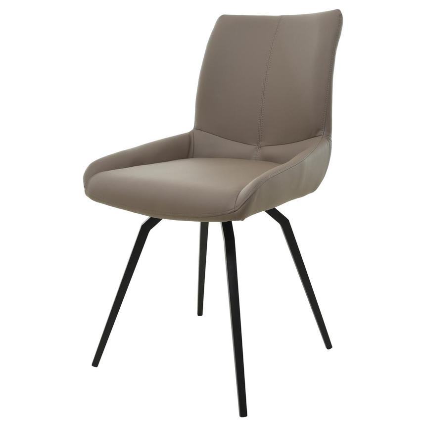 Nona Taupe Swivel Side Chair  main image, 1 of 9 images.