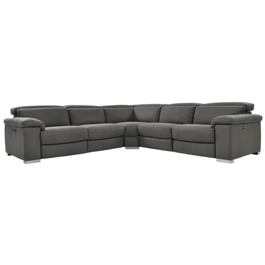 Karly Dark Gray Power Reclining Sectional with 5PCS/2PWR  main image, 1 of 6 images.