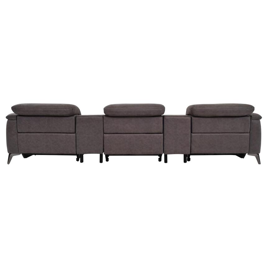 Claribel II Gray Home Theater Seating with 5PCS/3PWR  alternate image, 6 of 11 images.