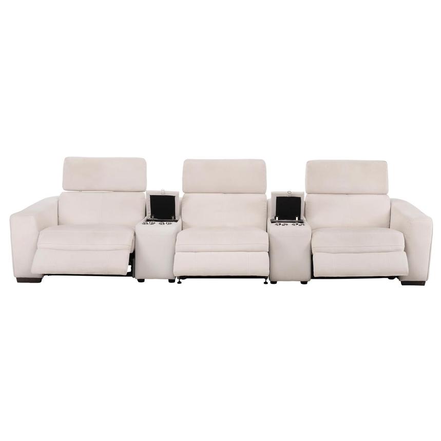 Jameson Cream Home Theater Seating with 5PCS/3PWR  alternate image, 2 of 9 images.