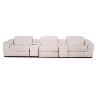 Jameson Cream Home Theater Seating with 5PCS/3PWR