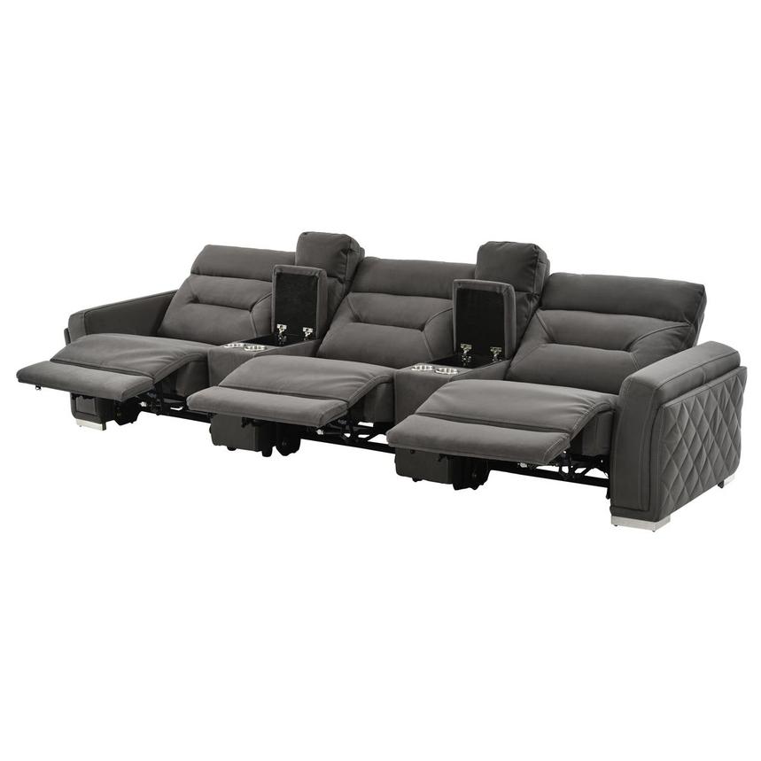 Kim Gray Home Theater Seating with 5PCS/3PWR  alternate image, 3 of 12 images.