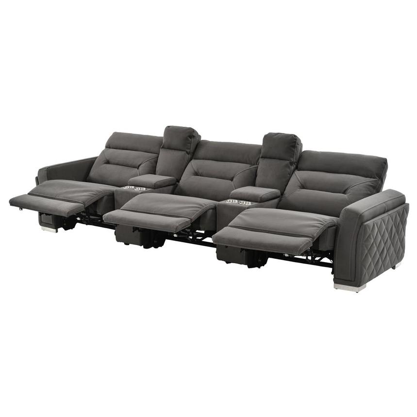 grey leather theater seating