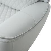 Softee White Leather Power Recliner  alternate image, 8 of 13 images.