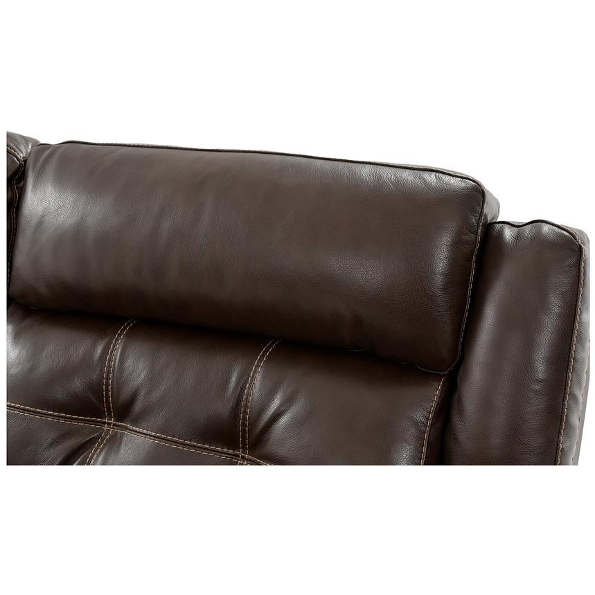 Stallion Brown Leather Power Reclining Sectional with 6PCS/2PWR  alternate image, 7 of 11 images.