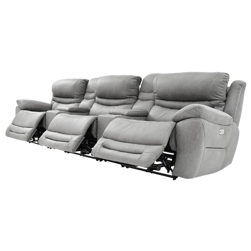 Dan Gray Home Theater Seating with 5PCS/3PWR  alternate image, 4 of 9 images.