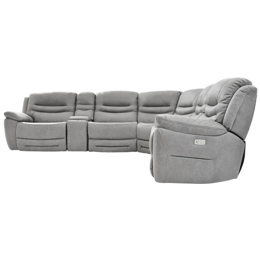 Dan Gray Power Reclining Sectional with 6PCS/2PWR alternate image, 2 of 8 images.
