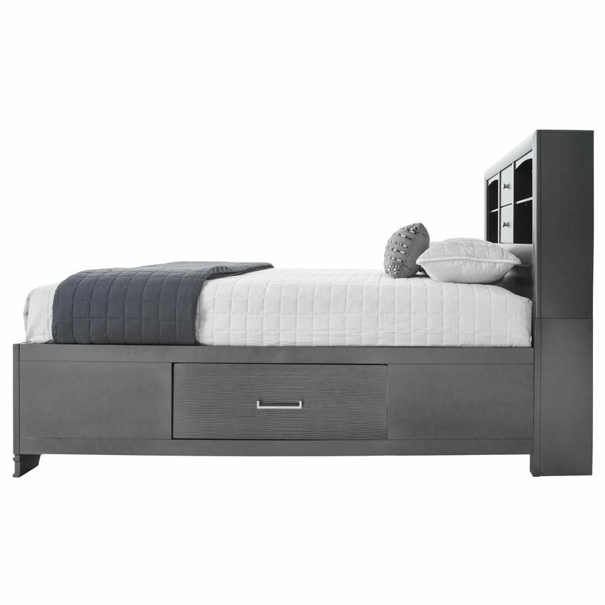 Jordyn Gray Queen Storage Bed El Dorado Furniture