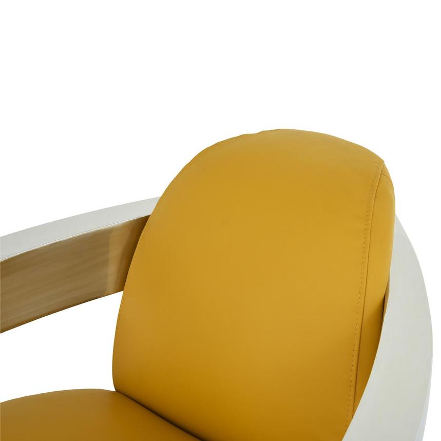 Aviator II Yellow Leather Accent Chair  alternate image, 5 of 9 images.