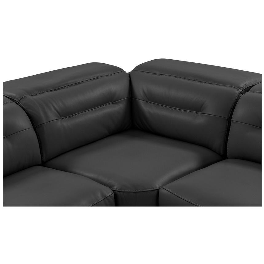 Anabel Gray Leather Power Reclining Sectional  alternate image, 5 of 13 images.