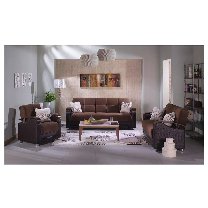 Peron Chocolate 2-Piece Living Room Set  alternate image, 2 of 4 images.