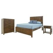 Gianni Brown 3-Piece Full Bedroom Set  main image, 1 of 5 images.