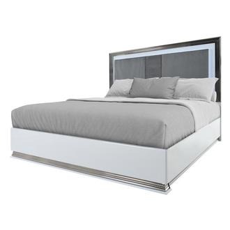 Leah White Queen Panel Bed