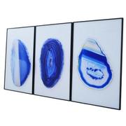 Agate Blue Set of 3 Acrylic Wall Art  alternate image, 2 of 4 images.