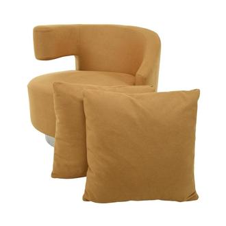 Okru II Yellow Swivel Chair w/2 Pillows