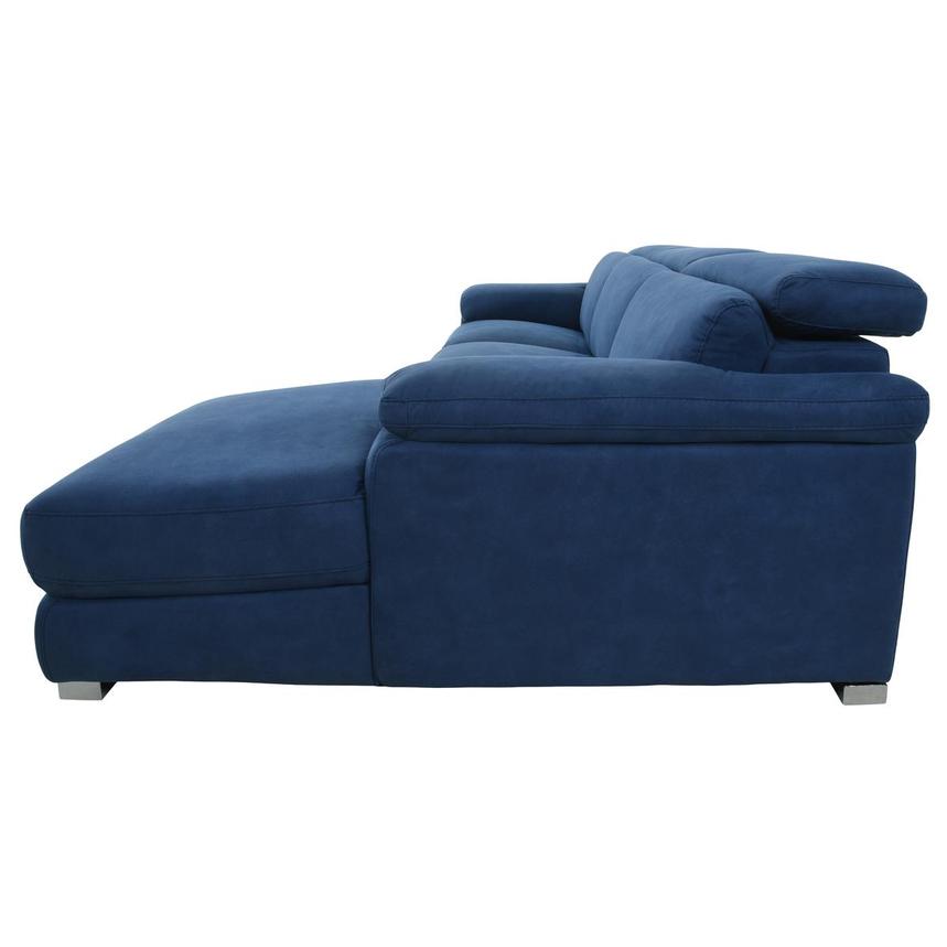 Karly Blue Corner Sofa w/Right Chaise  alternate image, 6 of 13 images.